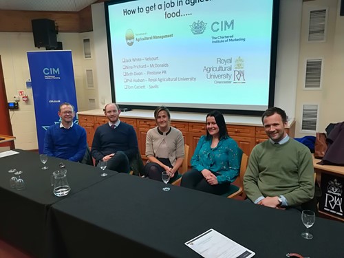 What did we hear at the Royal AG University question time event – “how to get a job in agriculture and food?”